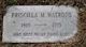 Gravestone of Priscilla Martha Watrous, 1910-1975