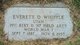 Gravestone of Everett Daniel Whipple, 1887-1955