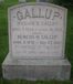 Gravestone of William Clarence and Almeda (Whipple) Gallup, with son Clarence William Gallup