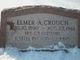 Gravestone of Elmer Alden Crouch and his [great] grandson John David Tatro