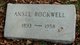 Gravestone of Ansel Rockwell, 1893-1958